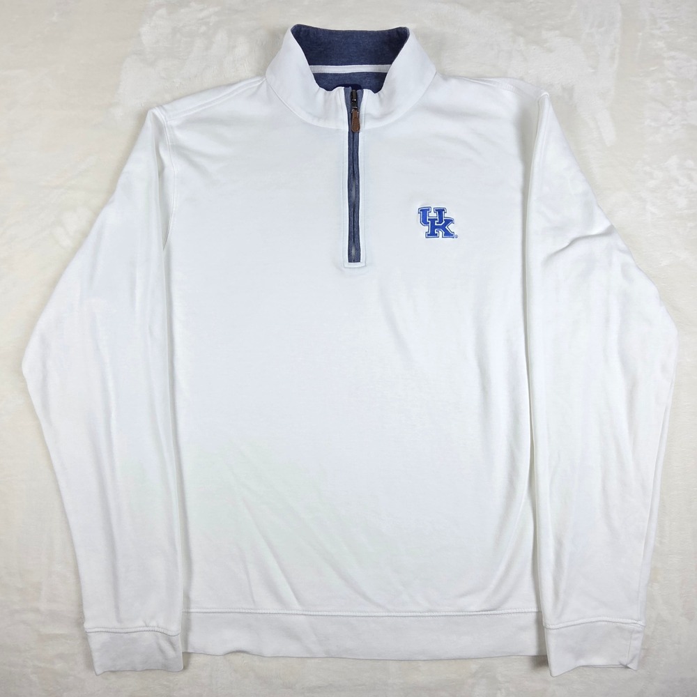 johnnie-O Pullover Mens Large Sully Kentucky Wildcats UK Logo Quarter-Zip NCAA